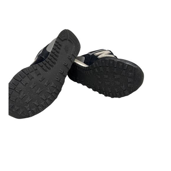 New Balance Shoes 574 Black White Gray Suede Sneakers Size Men's 8.5 - Picture 3 of 6